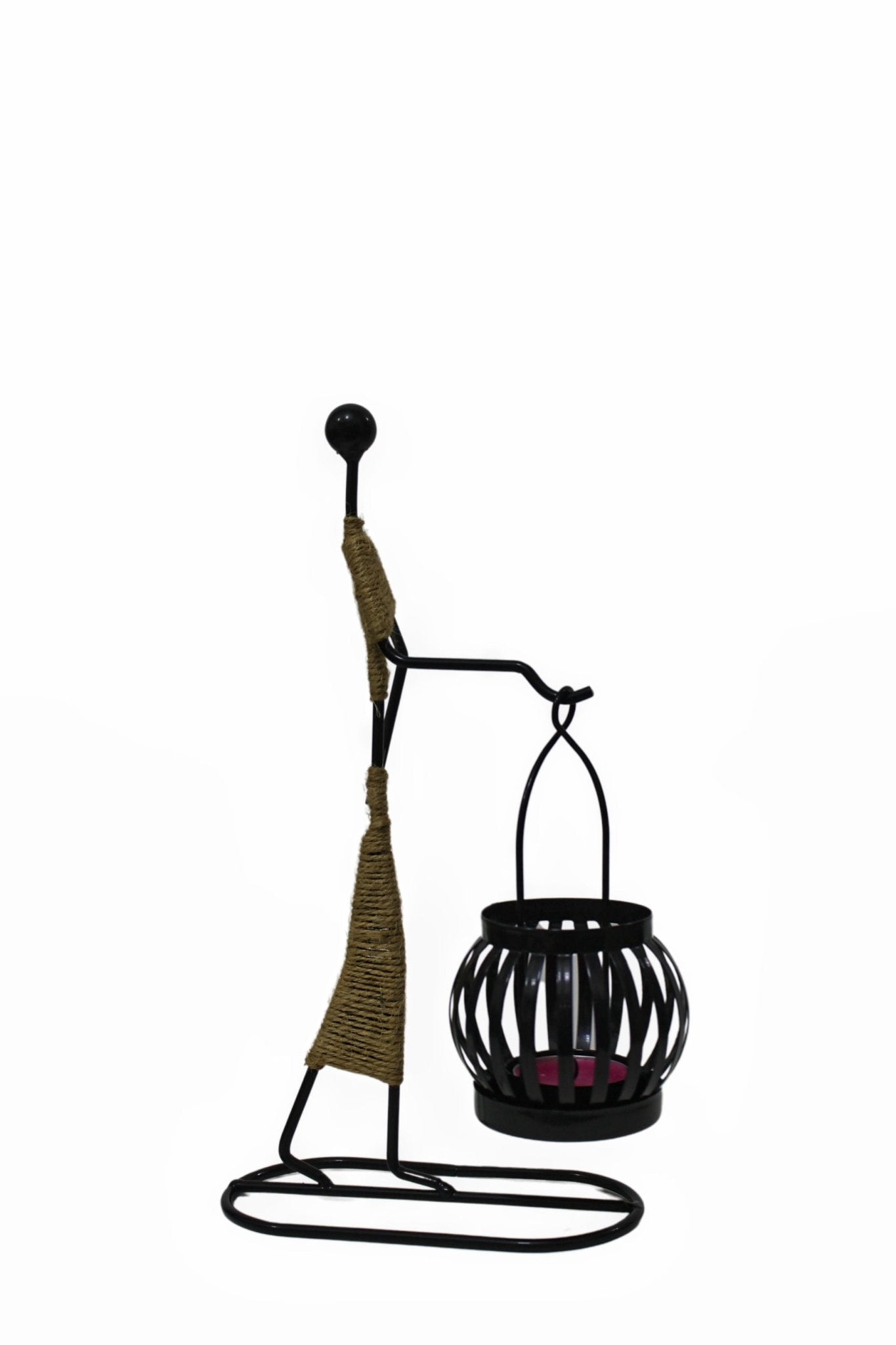 African Art Style - Iron - Candle Holder - Home Decor