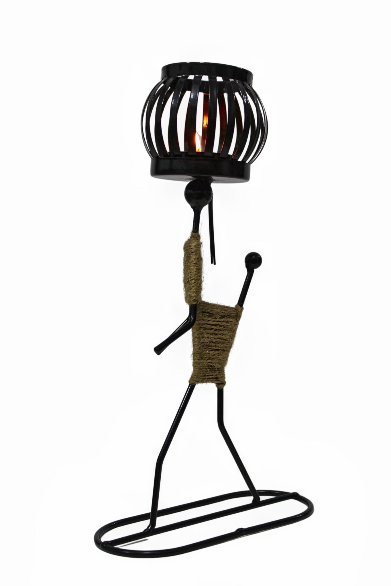 African Art Style - Iron - Candle Holder - Home Decor