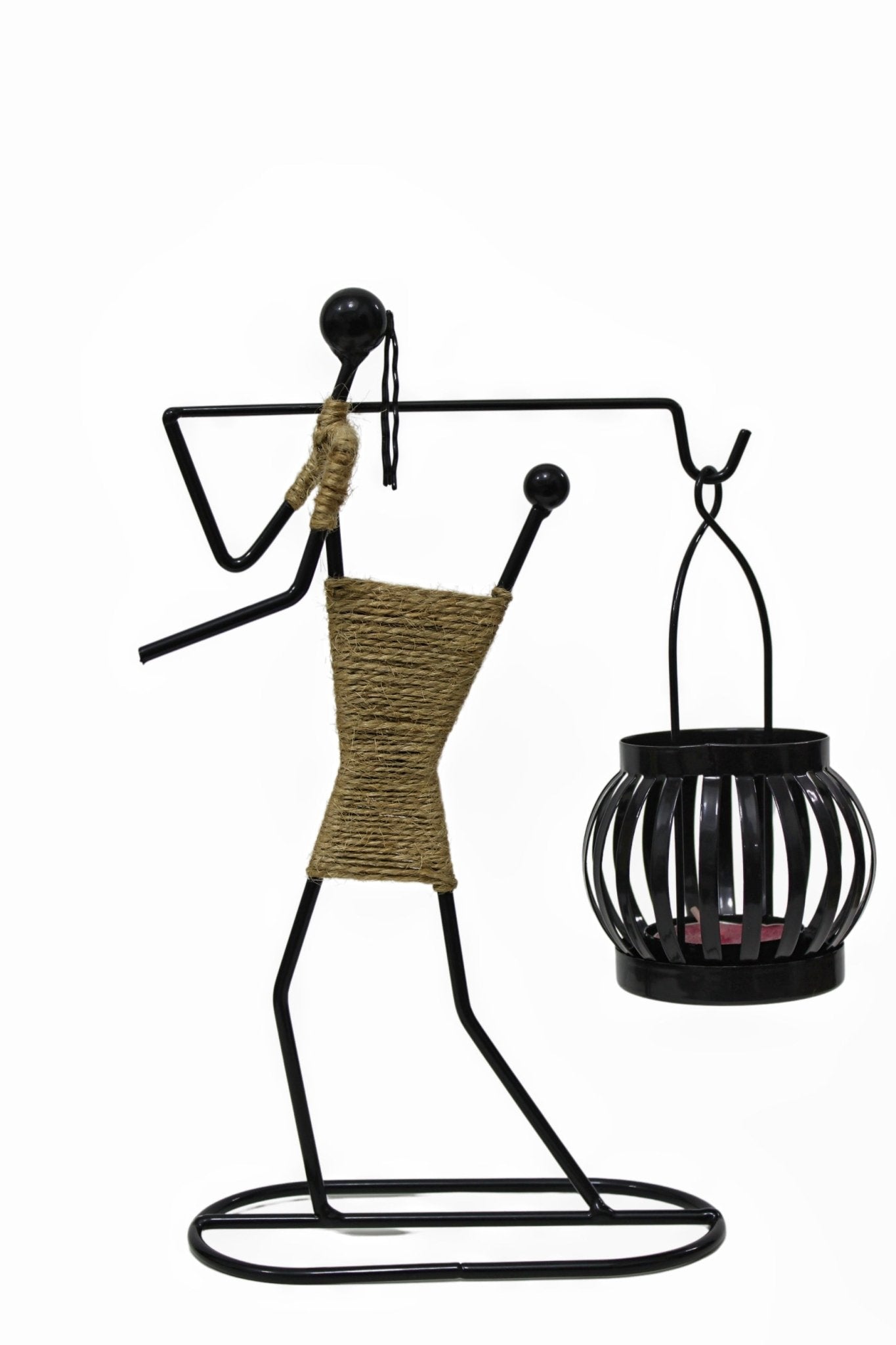 African Art Style - Iron - Candle Holder - Home Decor