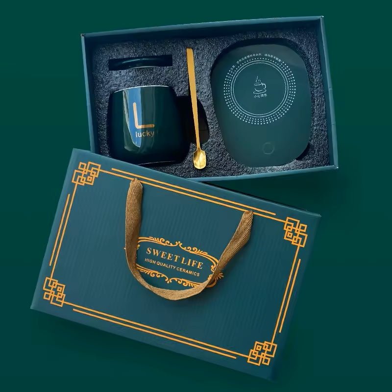 Coffee Cup with Warmer and Gift Box