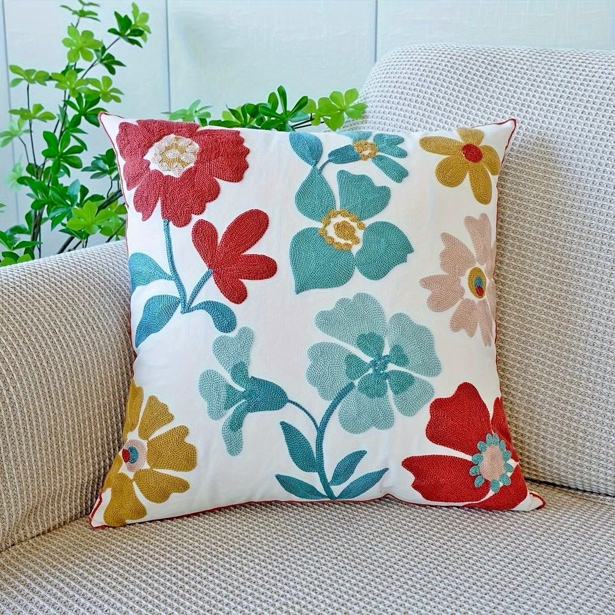 Flowers Decorative - Throw Pillow Covers - Home Decoraccessories