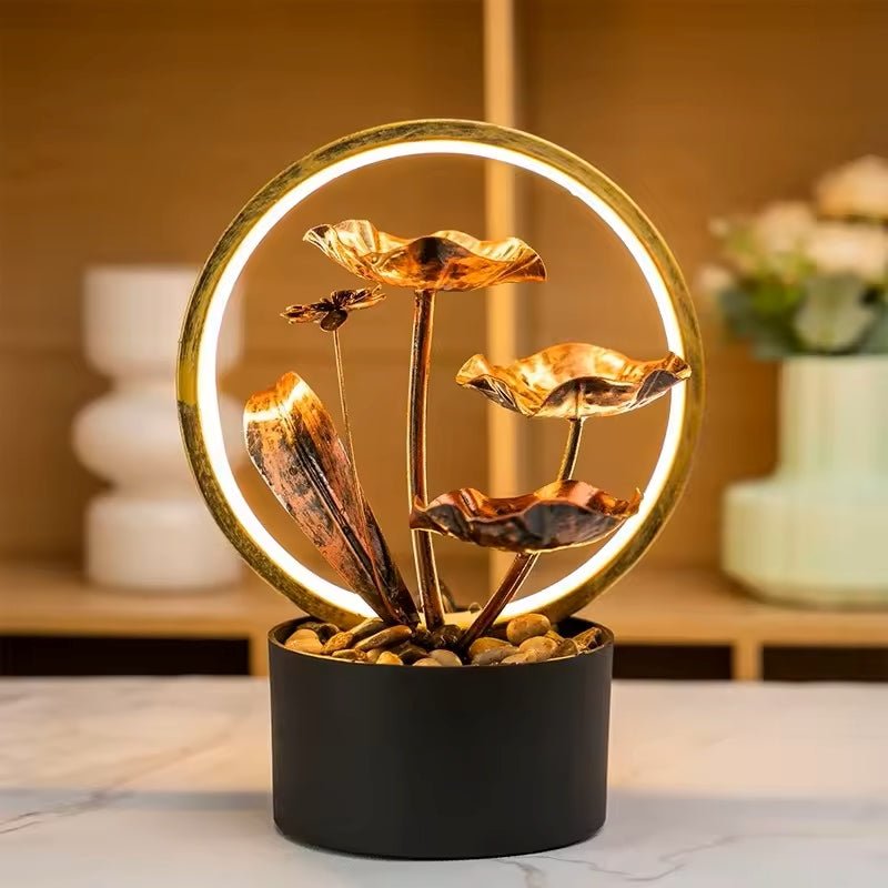 USB LED Water Fountain - leaves shape