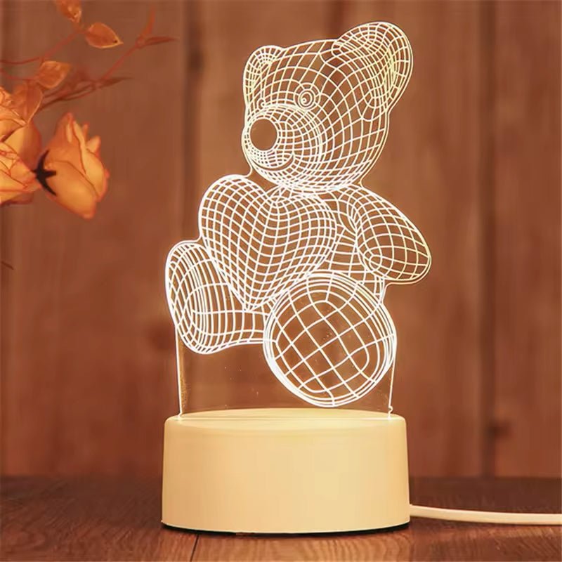 Teddy bear 3d night light online