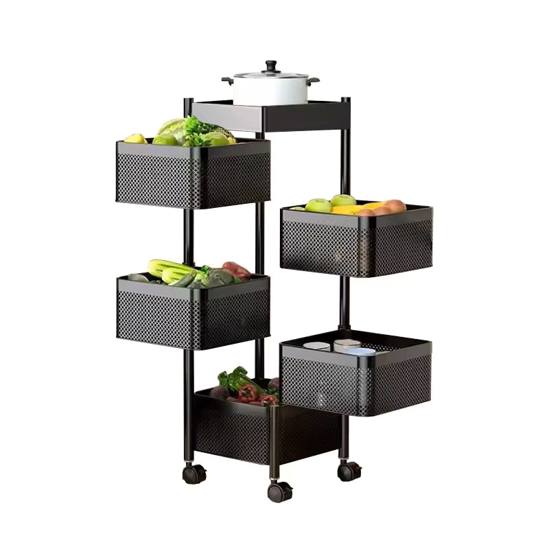 Multi-Layer Kitchen Storage organizer - Square Shelf - Modern rack – e ...