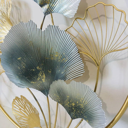 Wall Art Sculpture, Leaf Metal - home artwork