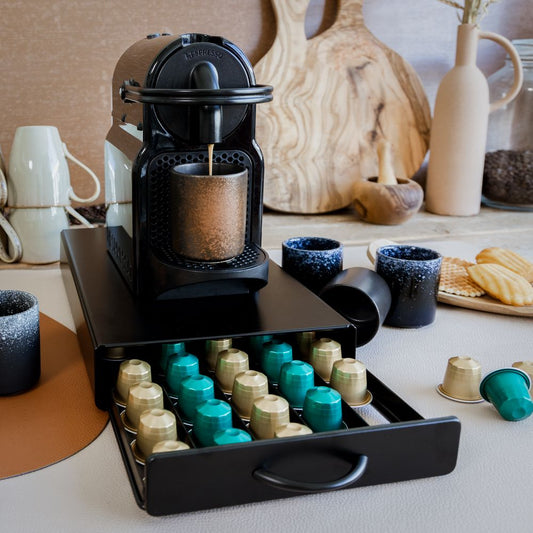 Nespresso - Coffee - Pods -  Holder - Drawer - Black