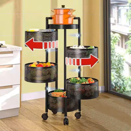 Multi-Layer Kitchen Storage organizer, Round shelf