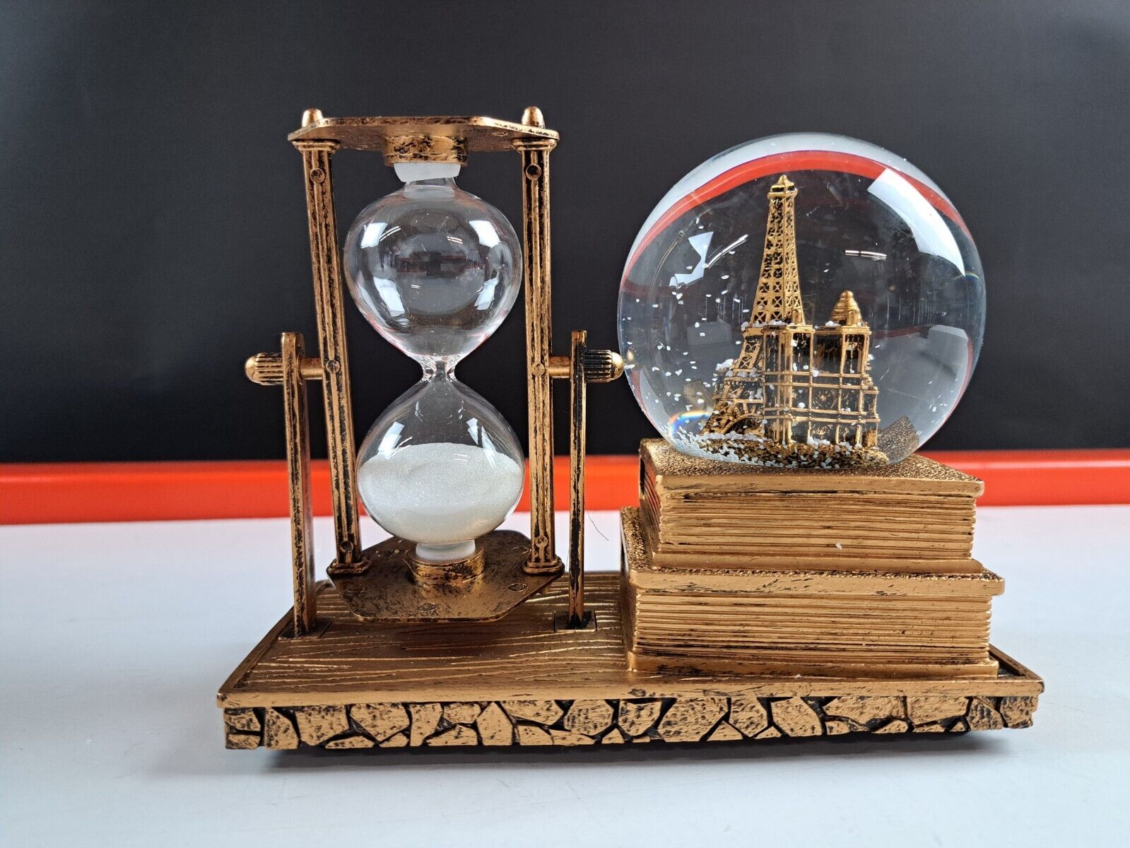 LED Snow Globe Music with Sand Clock